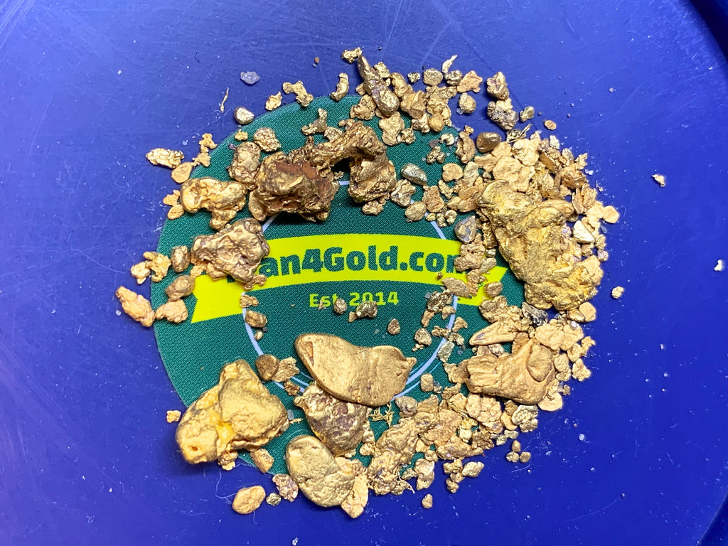 Guaranteed 12.6g of gold, including 4 nuggets, 12lbs of paydirt - New Strike Gold Paydirt
