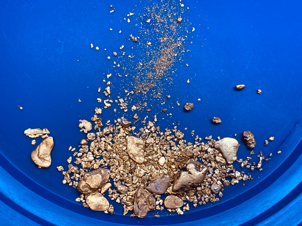 Guaranteed 1oz of gold, including nuggets, pickers, and mesh-sized gold, 12 lbs of paydirt - iP4G Bonanza Paydirt Shipment