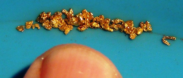 Add-on Item Only - Fine Gold by the 1/2 gram - 30 mesh and smaller will be added to your paydirt